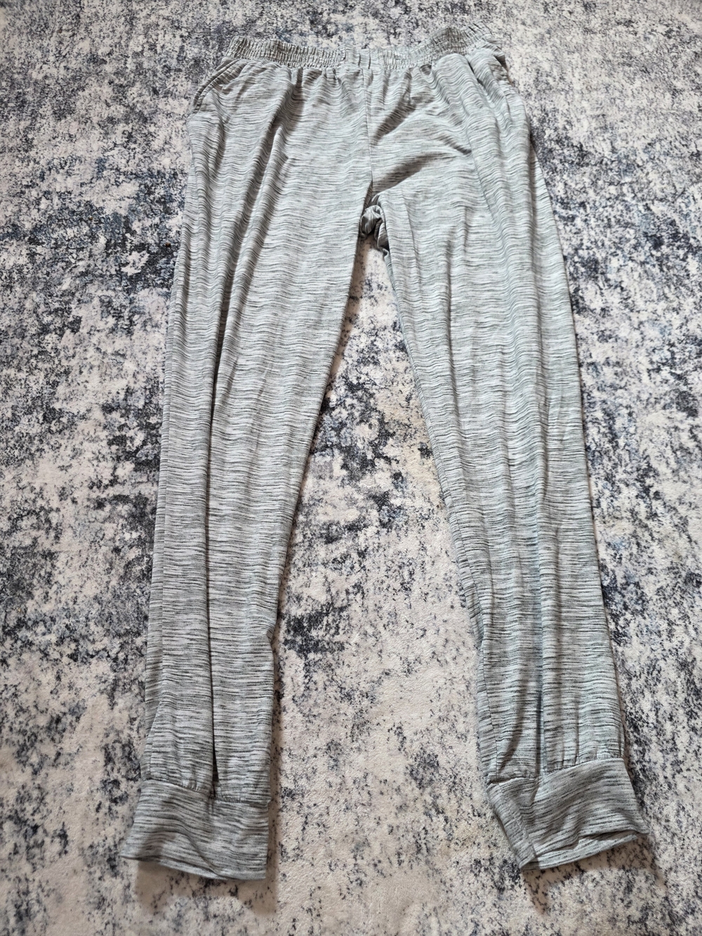 shosho Heathered Light Gray Jogger Pants